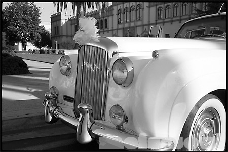Front View Wedding Car