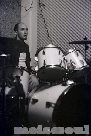Max on drums