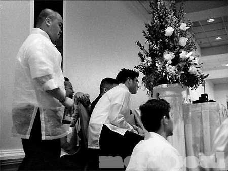 Groomsmen in Awe