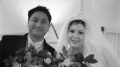 Leon & Gina with the Flower Arrangement
